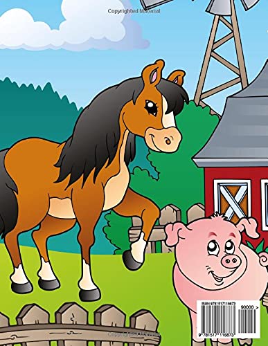 Farm Animals Coloring Book 1,Used