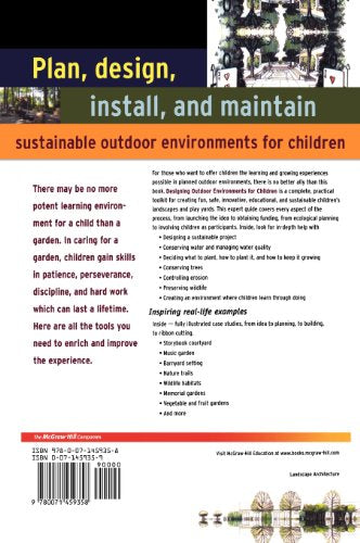 Designing Outdoor Environments For Children: Landscaping School Yards, Gardens And Playgrounds,Used