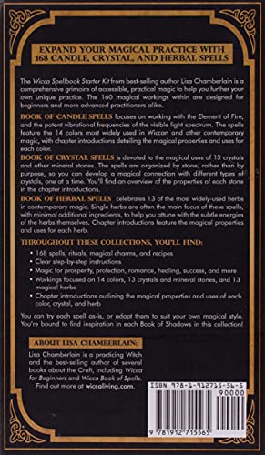 Wicca Spellbook Starter Kit: A Book of Candle, Crystal, and Herbal Spells,Used