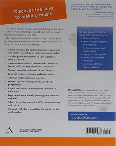The Complete Idiot's Guide to Music Theory, 2nd Edition,New