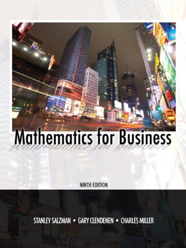 Mathematics for Business (9th Edition),Used