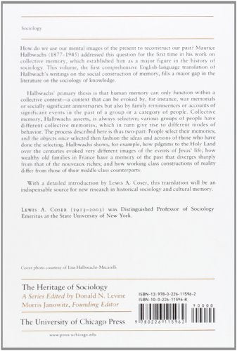 On Collective Memory (Heritage of Sociology Series),New