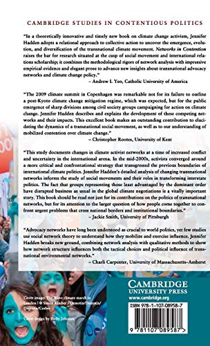 Networks in Contention: The Divisive Politics of Climate Change (Cambridge Studies in Contentious Politics),Used