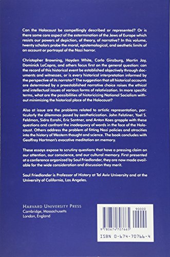 Probing The Limits Of Representation: Nazism And The Final Solution,New