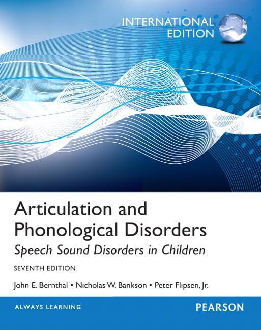 Articulation And Phonological Disorders: Speech Sound Disorders In Children,New