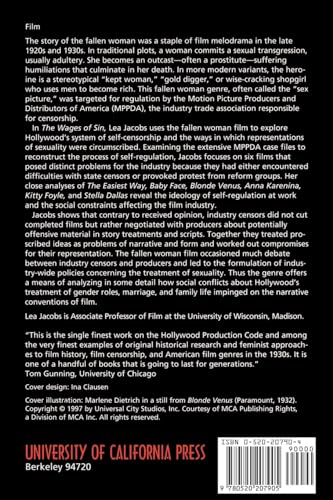 The Wages Of Sin: Censorship And The Fallen Woman Film, 19281942,New