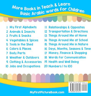 My First Arabic Alphabets Picture Book With English Translations: Bilingual Early Learning & Easy Teaching Arabic Books For Kids-new