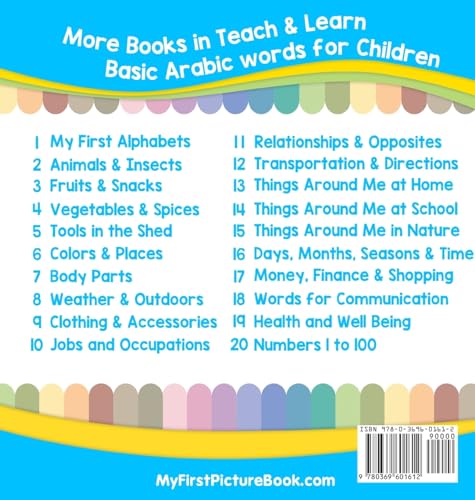 My First Arabic Alphabets Picture Book With English Translations: Bilingual Early Learning & Easy Teaching Arabic Books For Kids-new