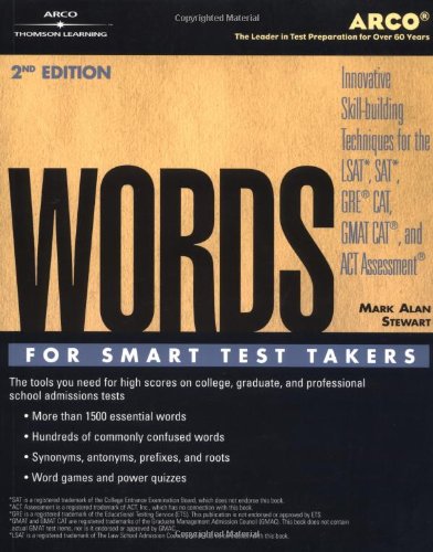Words For Smart Test Takers 2Nd Edition (Academic Test Preparation Series),Used