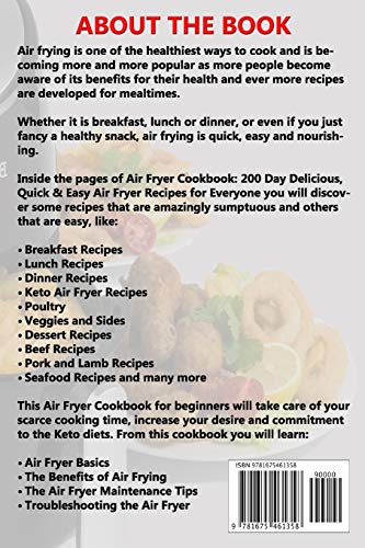 Complete Air Fryer Cookbook 2020: Features 200 New, Quick & Easy, Low Carb Weight Loss & Keto Recipes for your Air Fryer with Nu,Used