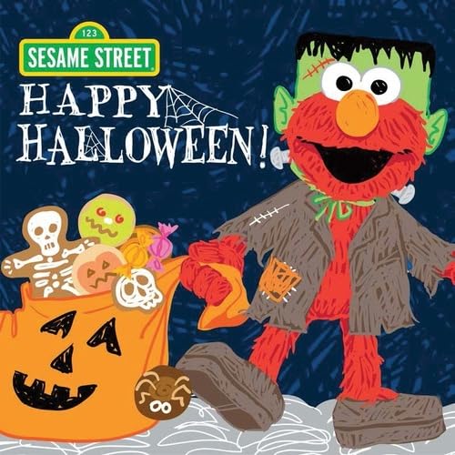 Happy Halloween!: A Spooky Sesame Street Treat (Elmo Books and Halloween Gifts for Toddlers and Kids) (Sesame Street Scribbles),Used