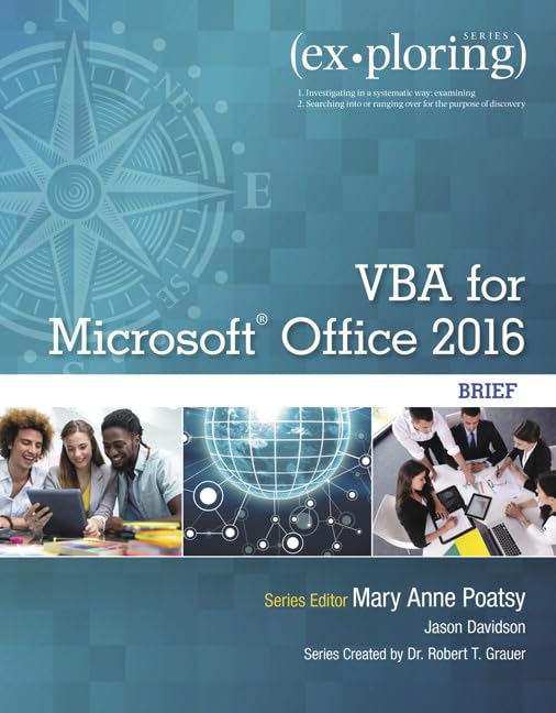 Exploring VBA for Microsoft Office 2016 Brief (Exploring for Office 2016 Series),New