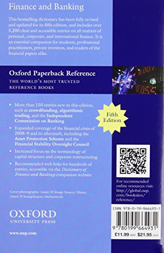 A Dictionary of Finance and Banking (Oxford Quick Reference),Used
