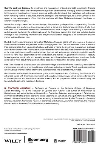 Debt Markets and Analysis, + Website,Used