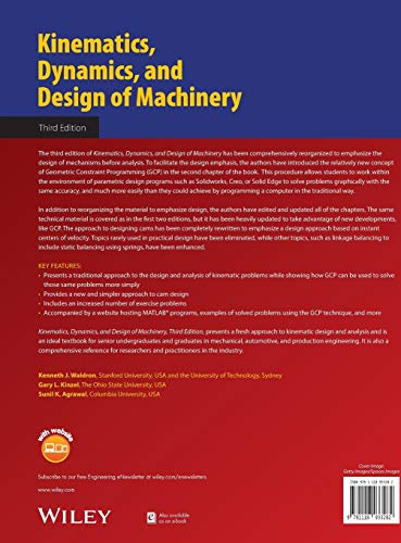 Kinematics, Dynamics, and Design of Machinery,Used
