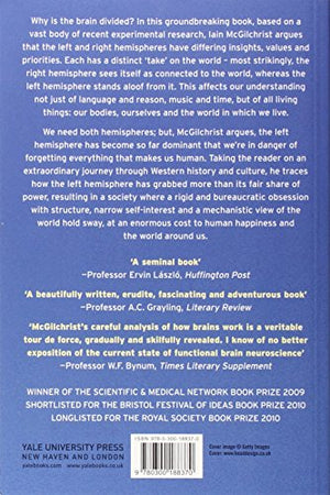The Master And His Emissary: The Divided Brain And The Making Of The Western World,Used
