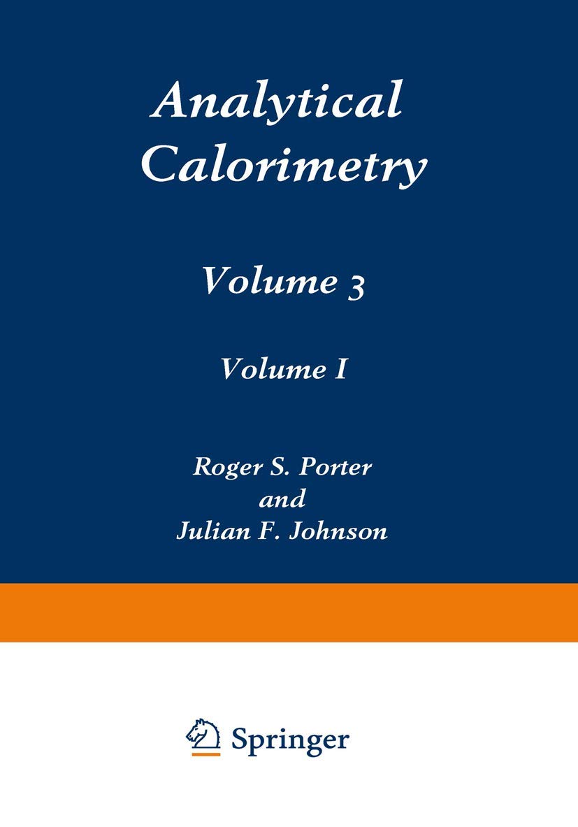 Analytical Calorimetry: Volume 3,Used