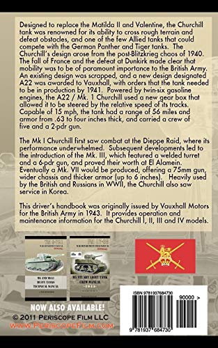 Driver's Handbook for the Churchill Infantry Tank,New