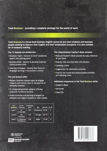 Total Business 2 Teacher's Book: Total Business Teacher Book Int,Used