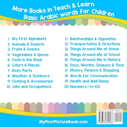 My First Arabic Alphabets Picture Book with English Translations: Bilingual Early Learning & Easy Teaching Arabic Books for Kids,Used