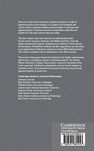 Classical and Multilinear Harmonic Analysis (Cambridge Studies in Advanced Mathematics, Series Number 137) (Volume 1),Used