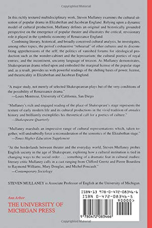 The Place of the Stage: License, Play, and Power in Renaissance England,New