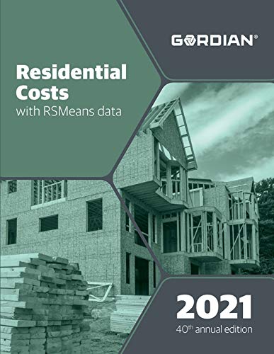 Residential Costs With RSMeans Data 2021 (Means Residential Cost Data),Used