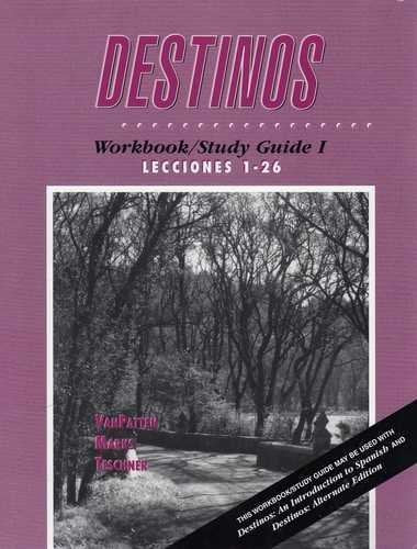 Destinos: Workbook/Study Guide 1, Lecciones 126,Used
