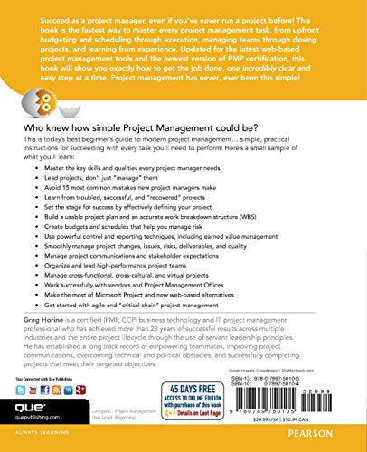 Project Management Absolute Beginner's Guide,Used