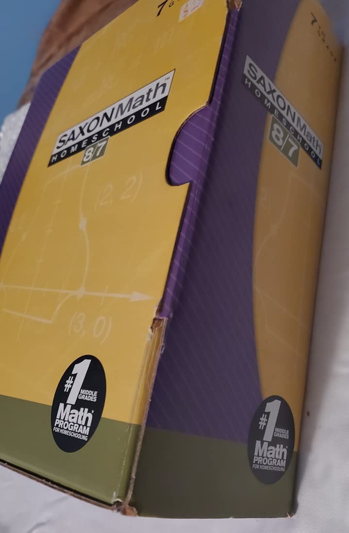 Saxon Math 8/7 with Prealgebra (Kit: Text, Test/Worksheets, Solutions Manual),New