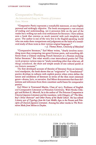 Comparative Poetics,New