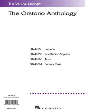 The Oratorio Anthology: The Vocal Library Mezzosoprano/Alto,Used