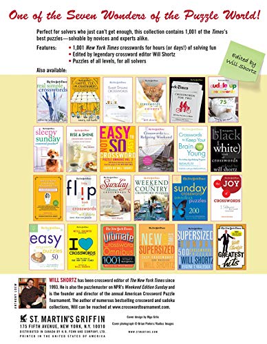 The New York Times 1,001 Crossword Puzzles to Do Right Now (The New York Times Crossword Puzzles),Used