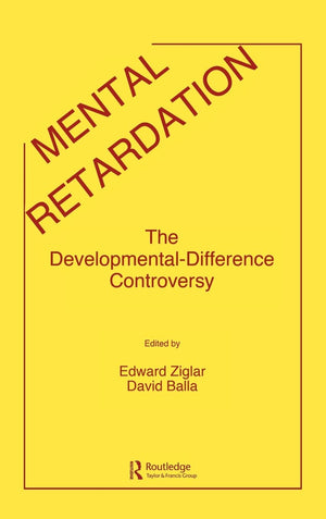 Mental Retardation: The Developmentaldifference Controversy,Used