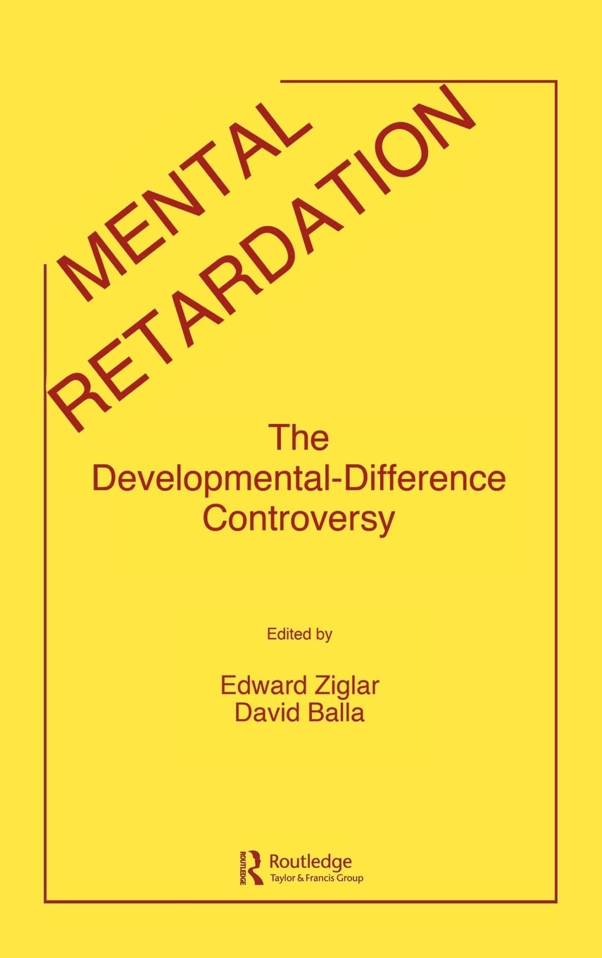 Mental Retardation: The Developmentaldifference Controversy,Used