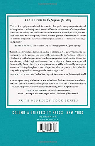 On The Judgment Of History (Ruth Benedict Book Series),New