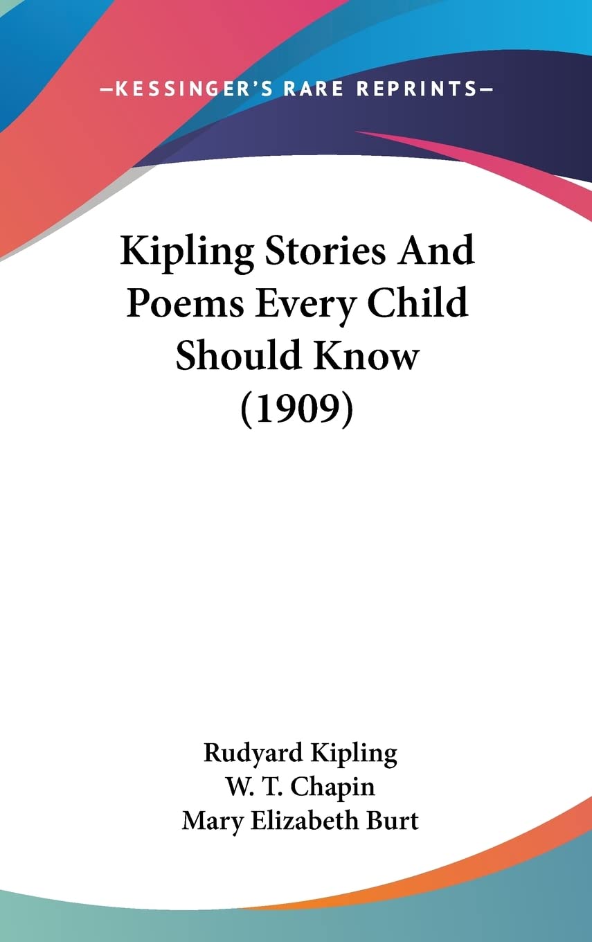 Kipling Stories And Poems Every Child Should Know (1909),Used