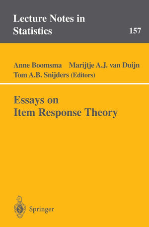 Essays on Item Response Theory (Lecture Notes in Statistics, 157),Used