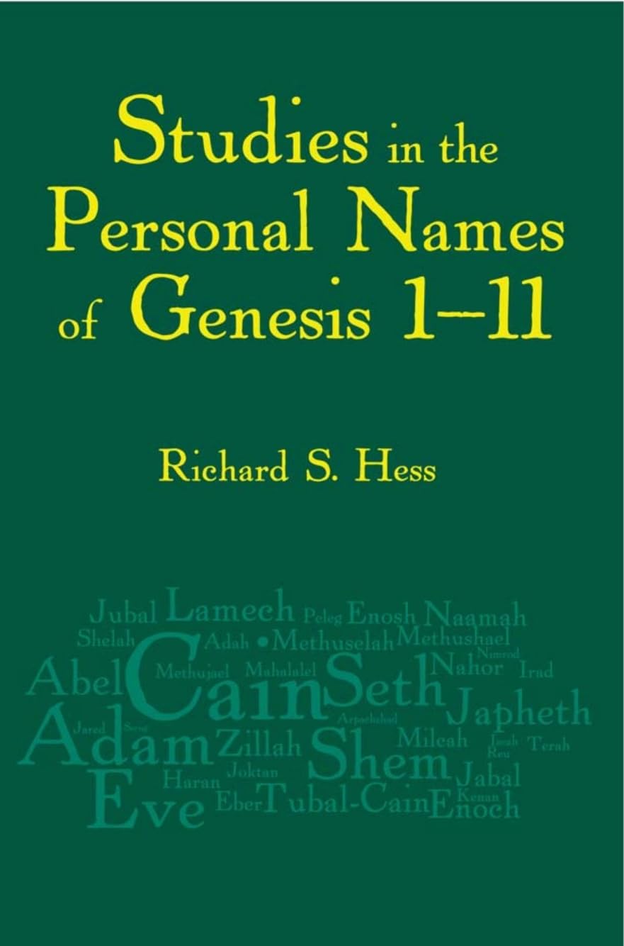Studies in the Personal Names of Genesis 111,Used