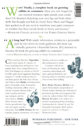 Mcgee & Stuckey'S Bountiful Container: Create Container Gardens Of Vegetables, Herbs, Fruits, And Edible Flowers,New