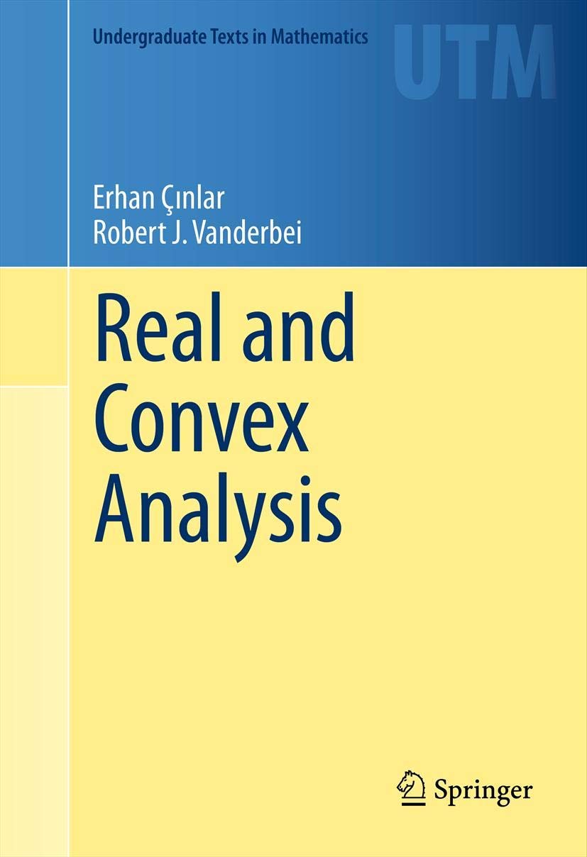 Real And Convex Analysis (Undergraduate Texts In Mathematics),New