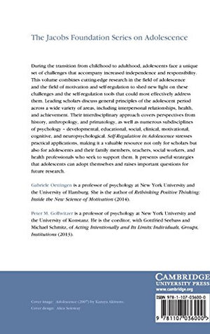 SelfRegulation in Adolescence (The Jacobs Foundation Series on Adolescence),Used