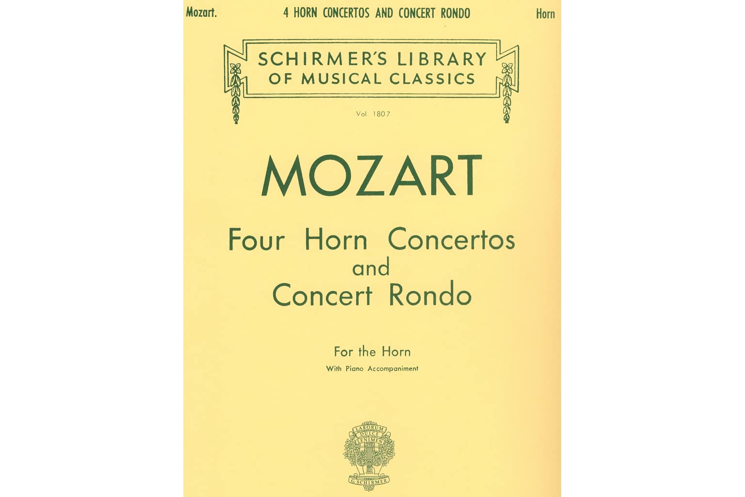 Four Horn Concertos and Concert Rondo,Used