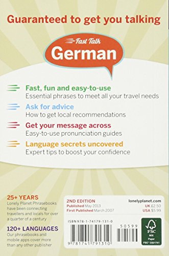 Lonely Planet Fast Talk German: Guaranteed to Get You Talking (English and German Edition),Used