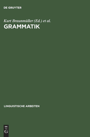 Grammatik: Akten des 10. Linguistischen Kolloquiums: Tbingen 1975, Bd.2 (Linguistische Arbeiten, 32) (German Edition),Used