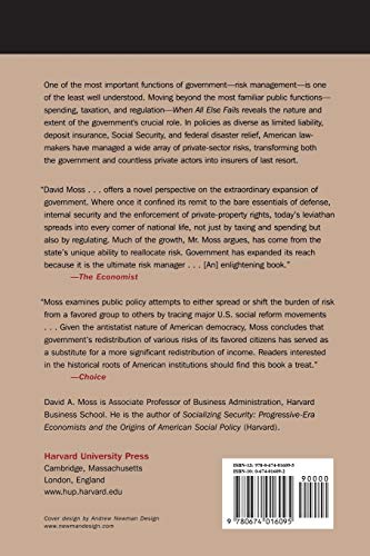When All Else Fails: Government as the Ultimate Risk Manager,Used