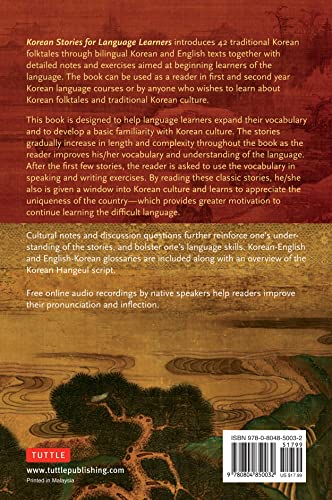 Korean Stories For Language Learners: Traditional Folktales in Korean and English (Free Online Audio),Used