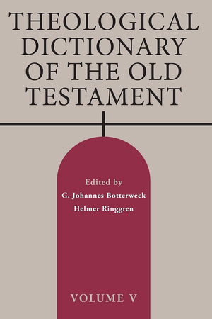 Theological Dictionary Of The Old Testament, Volume V (Volume 5) (Theological Dictionary Of The Old Testament (Tdot)),Used