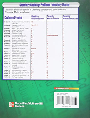 Chemistry Challenge Problems Laboratory Manual  Teacher Edition,Used