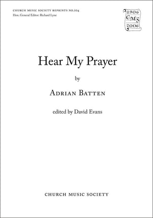 Hear my prayer (Church Music Society publications),Used